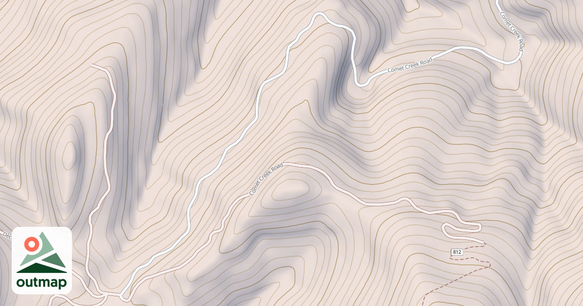 Map of COMET CREEK