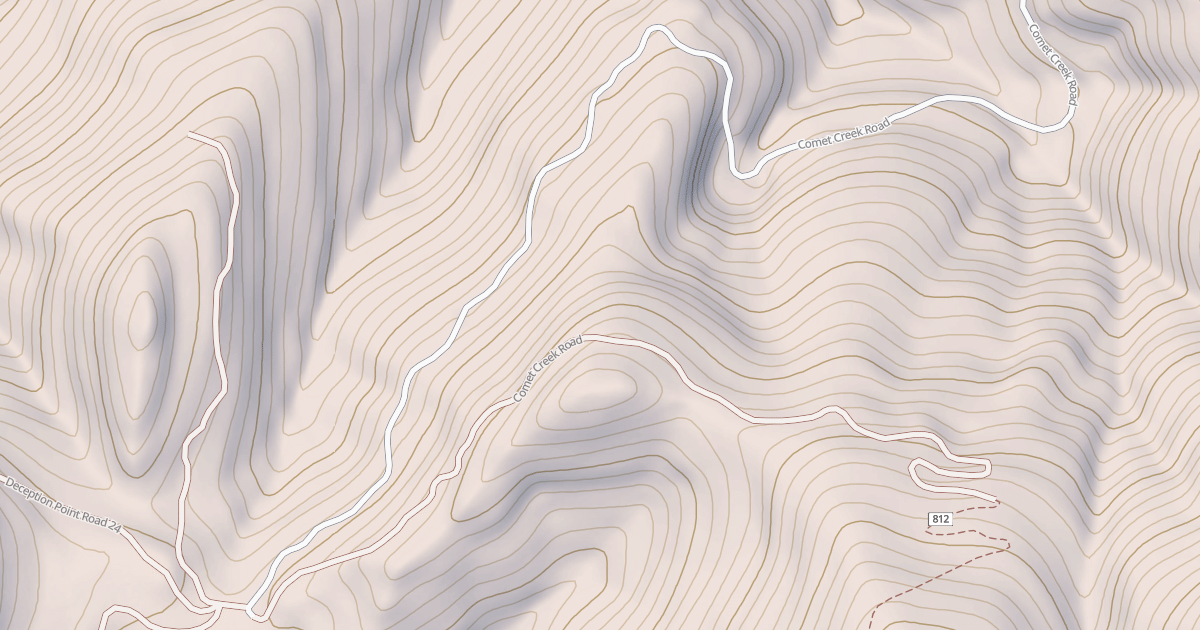 Map preview of COMET CREEK