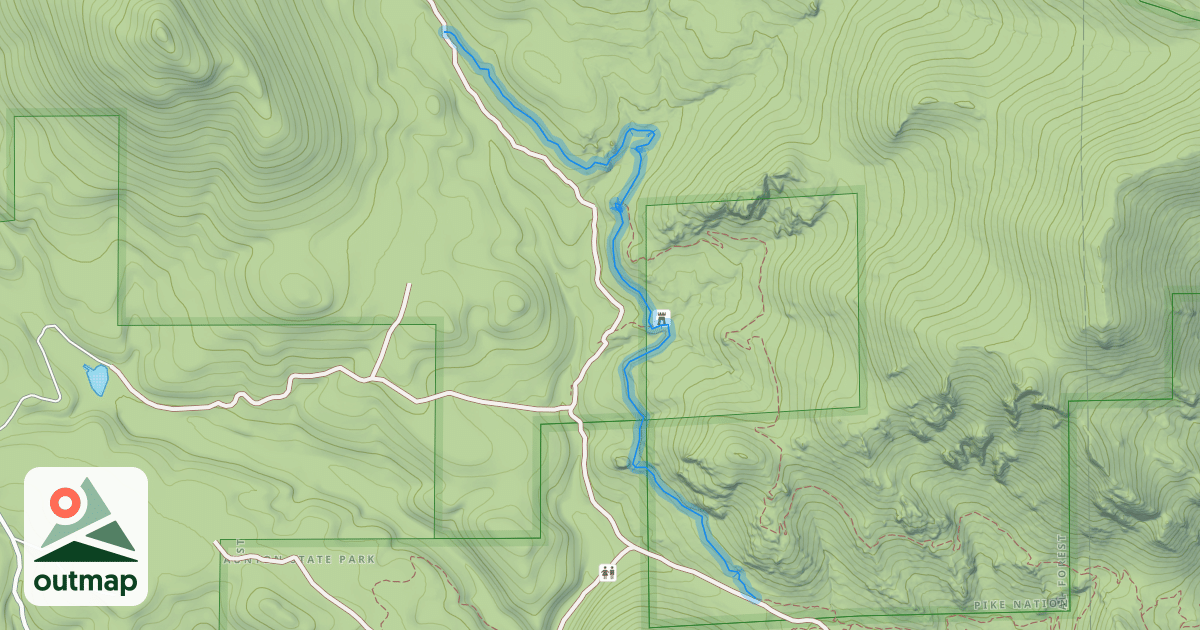 Map of North Elk Creek Trail