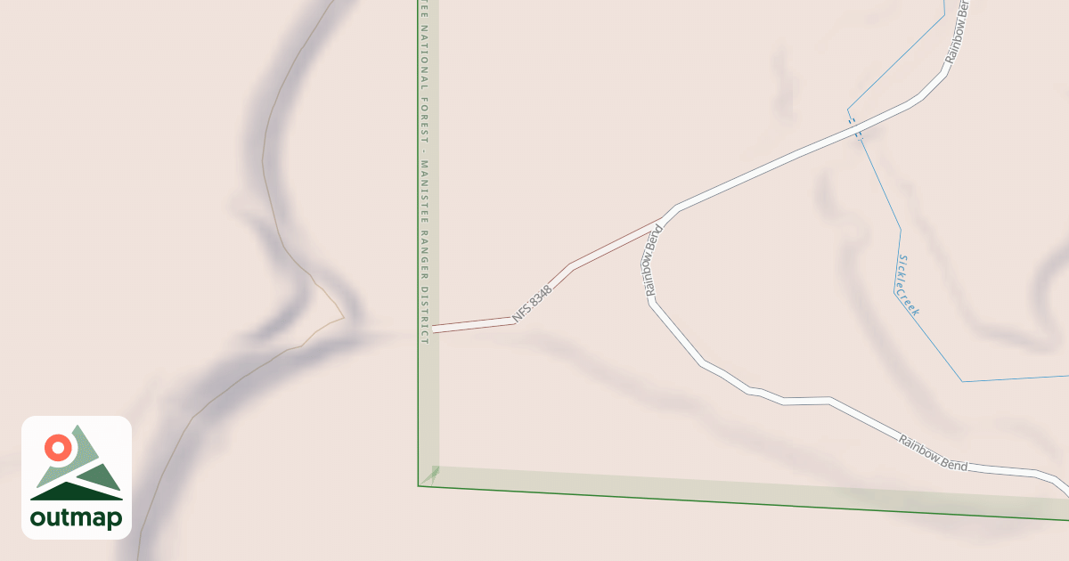 Map of RAINBOW BEND SPUR RD