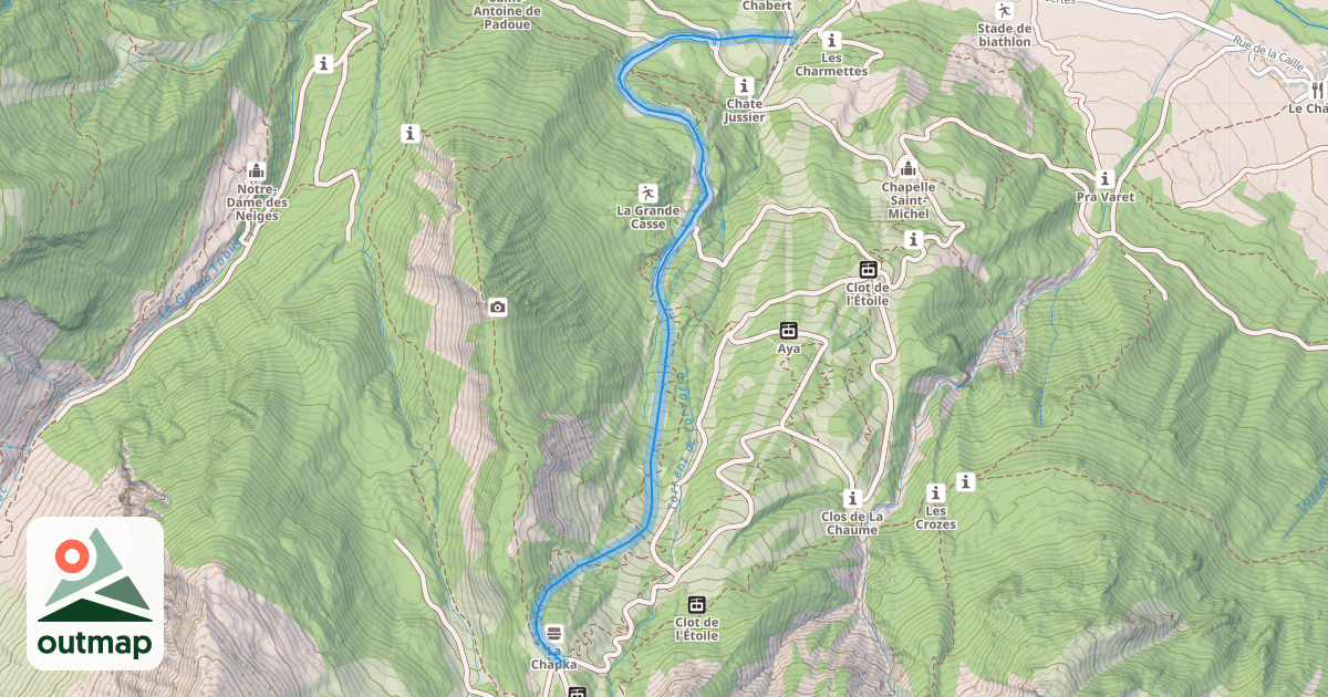 Map of Clos Gaillard