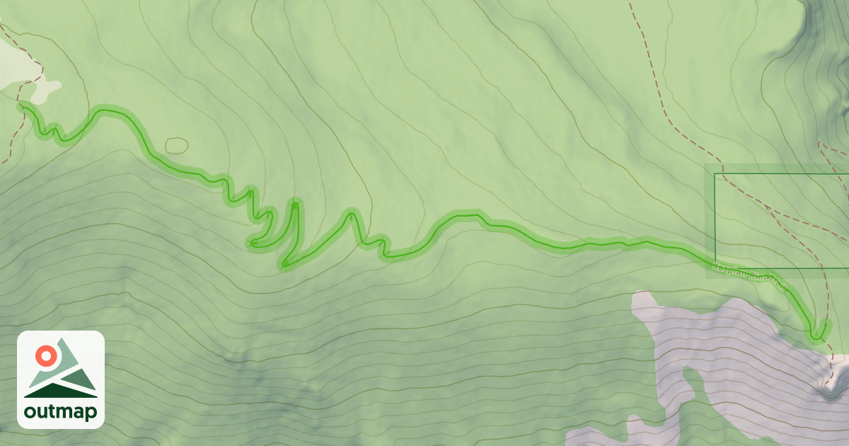 Map of Kaspian Rim Trail