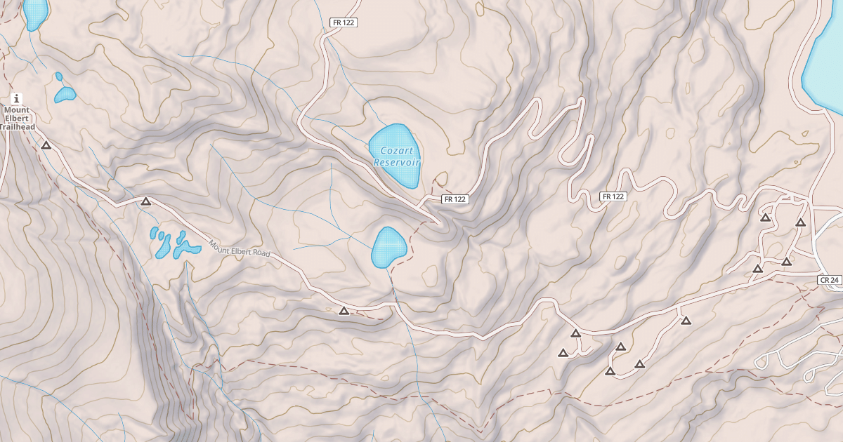 Map preview of MT. ELBERT