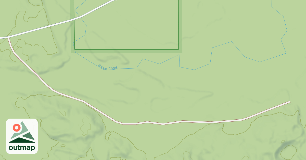 Map of WOODS CREEK ROAD