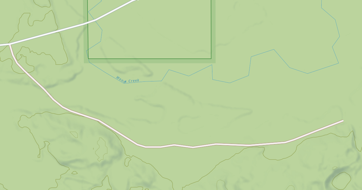 Map preview of WOODS CREEK ROAD