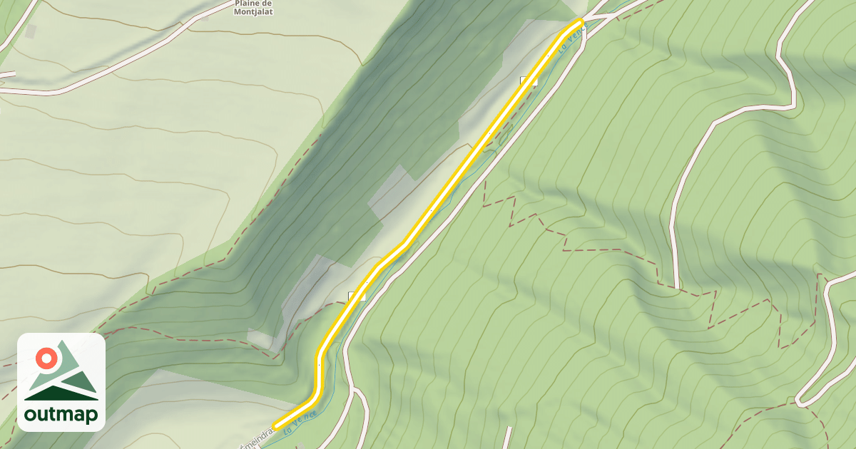 Map of Chemin de l'Émeindras