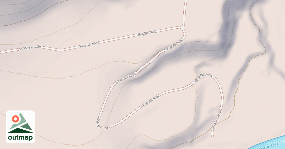 Map of SANDY BAR