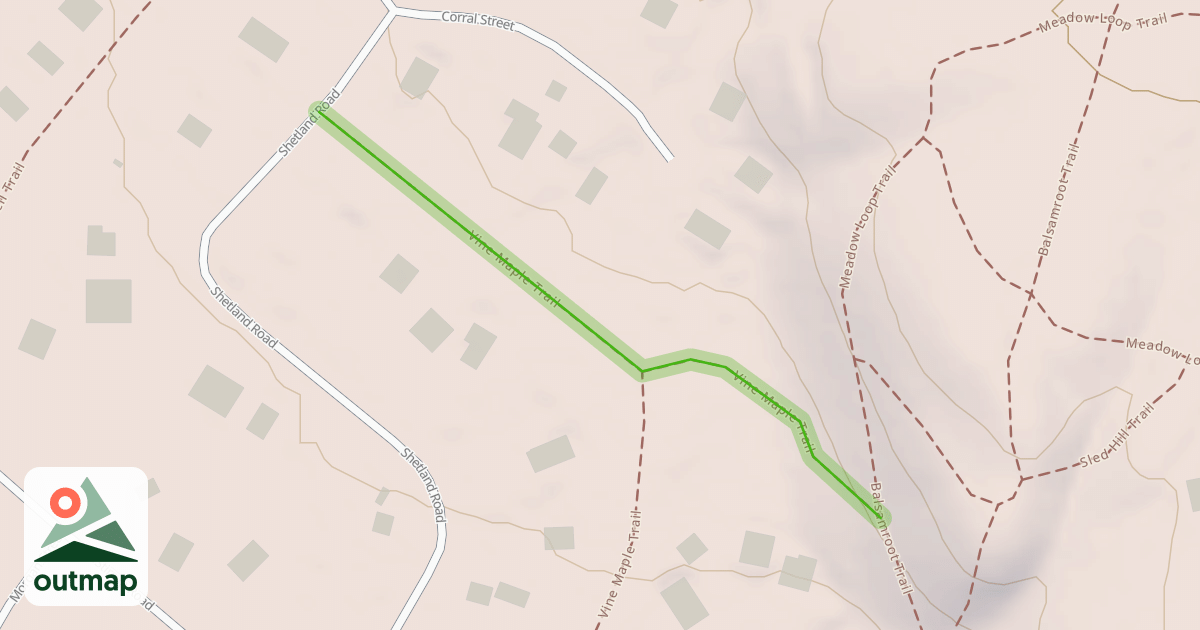 Map of Vine Maple Trail