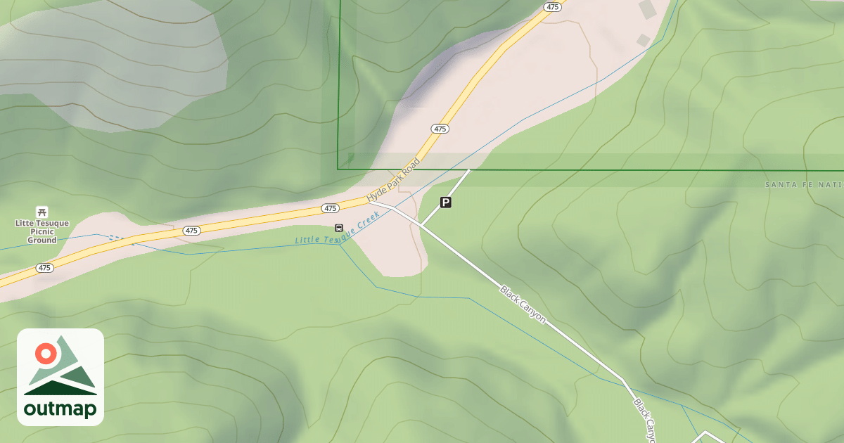 Map of BLACK CANYON CG