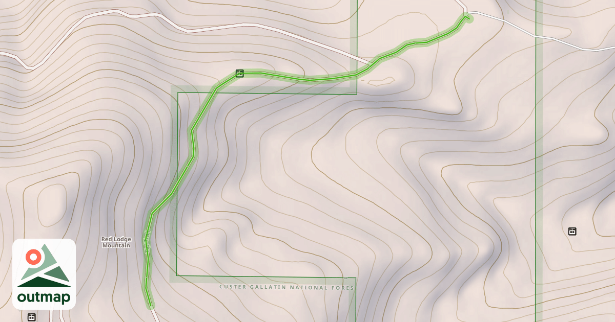 Map of Tipi Trail