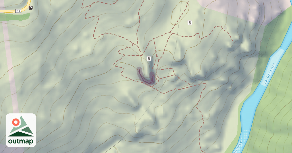 Map of Les Vignettes - Lezaroïde