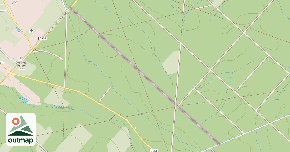 Map of Laie du Fau Romarin