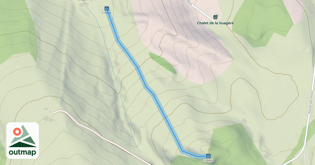 Map of Le Crépyr