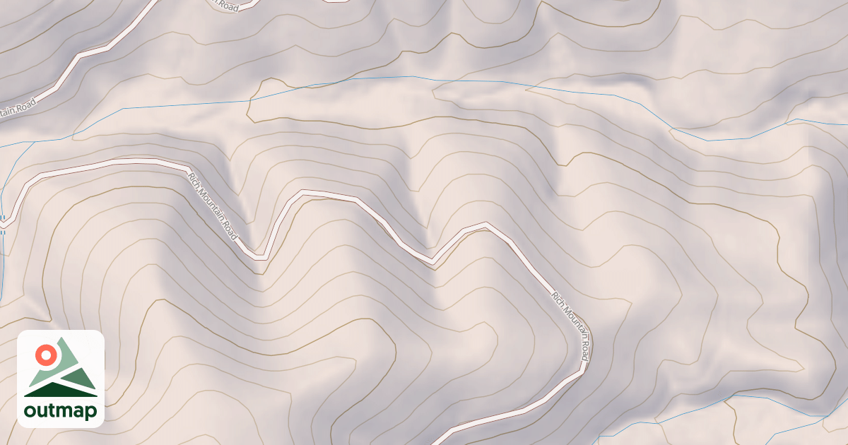 Map of RICH MOUNTAIN