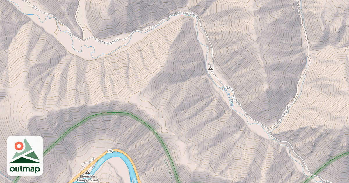 Map of BASIN CREEK