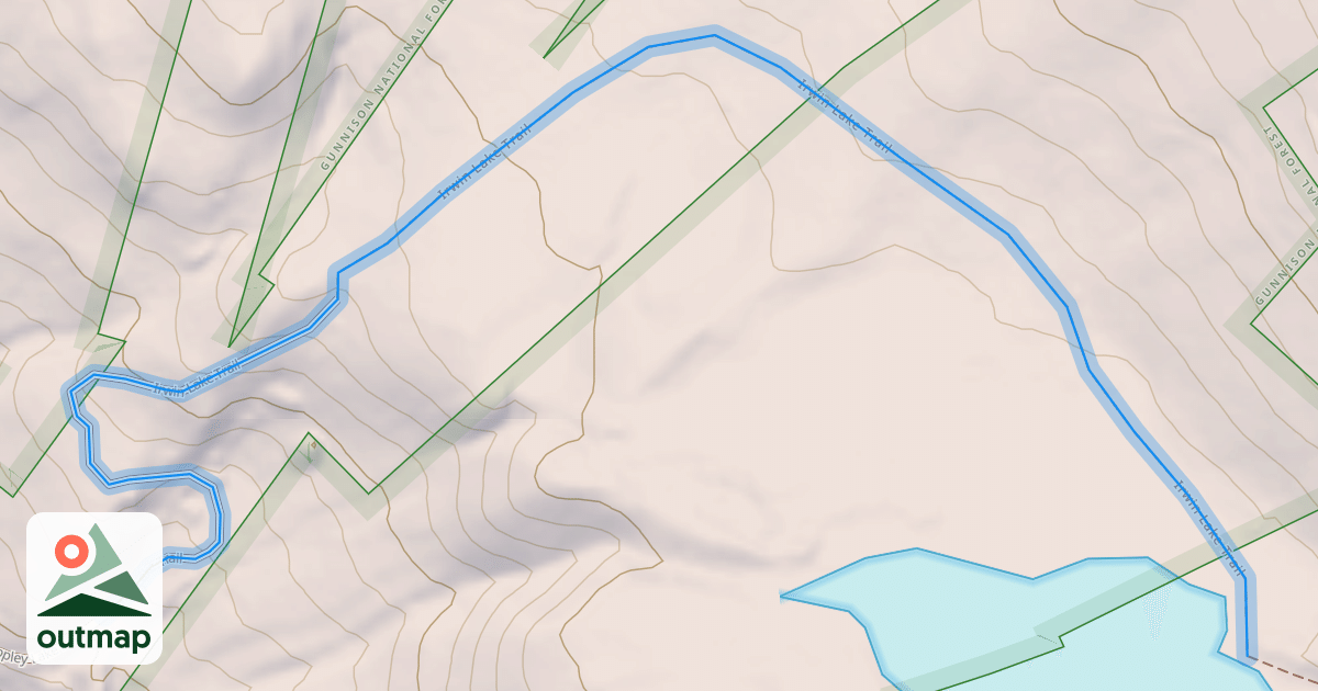Map of Irwin Lake Trail