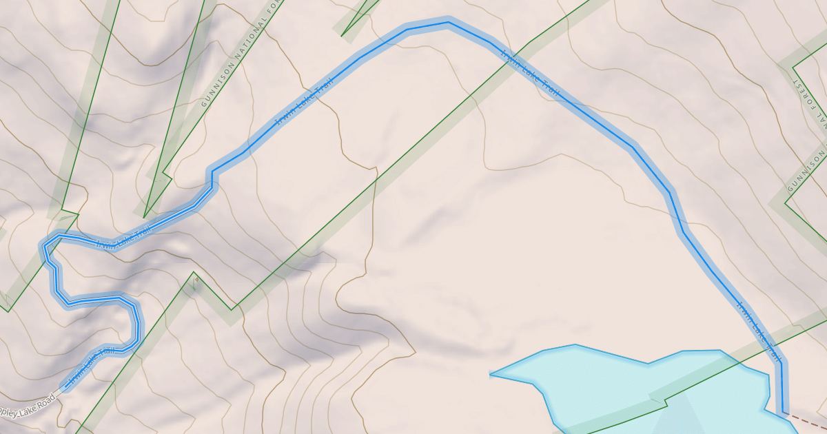 Map preview of Irwin Lake Trail