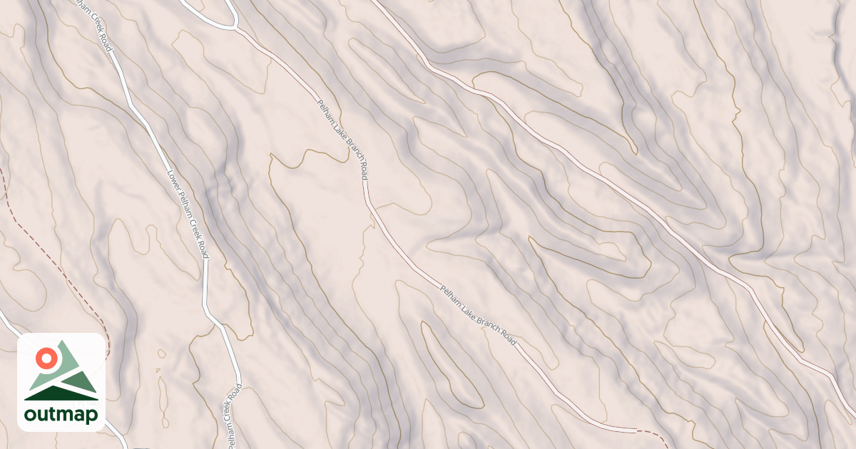 Map of PELHAM LAKE BR.