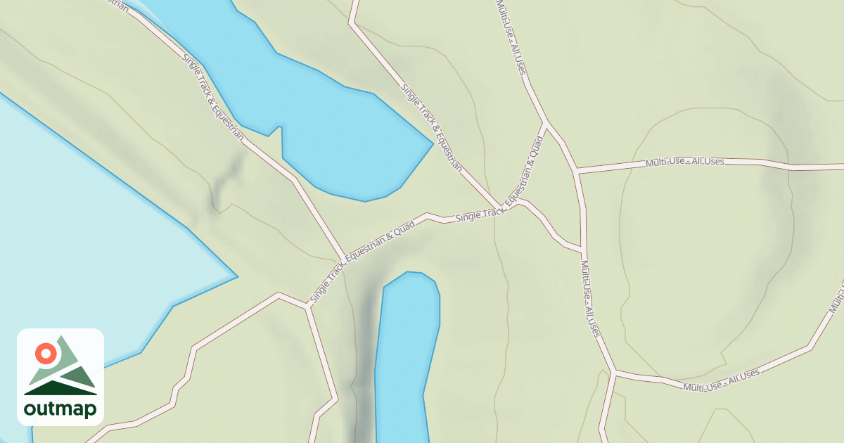 Map of Interlake State Recreation Area Trails