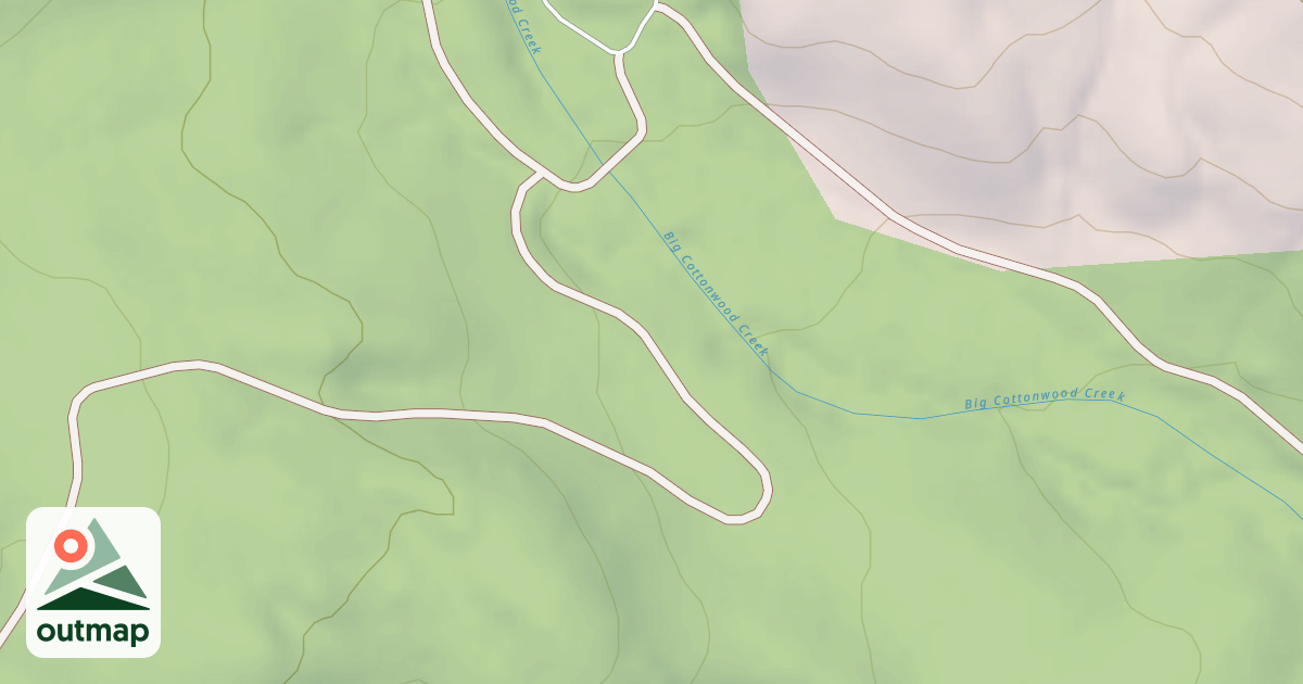 Map of COTTONWOOD CREEK SPUR A