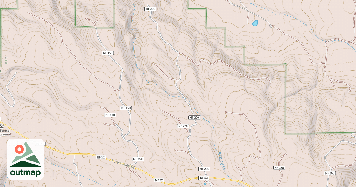 Map of USFS Motor Vehicle Use Map Roads {25AF9412-6717-4551-B40F-68614ABC7919}