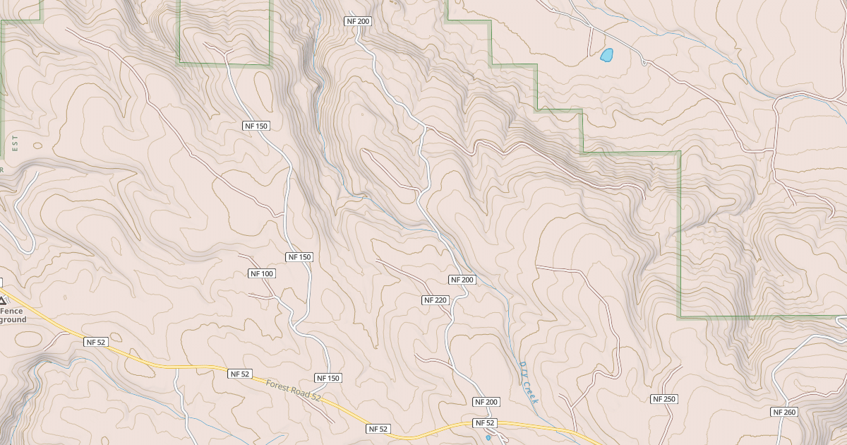 Map preview of USFS Motor Vehicle Use Map Roads {25AF9412-6717-4551-B40F-68614ABC7919}