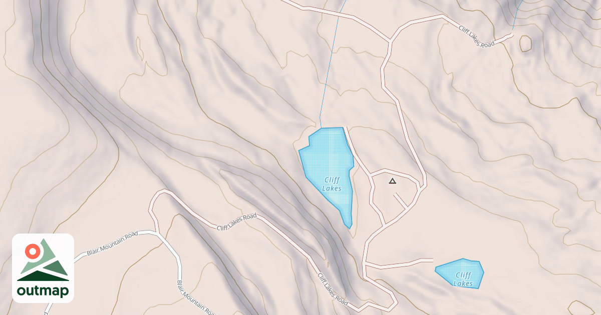 Map of CLIFF LAKES