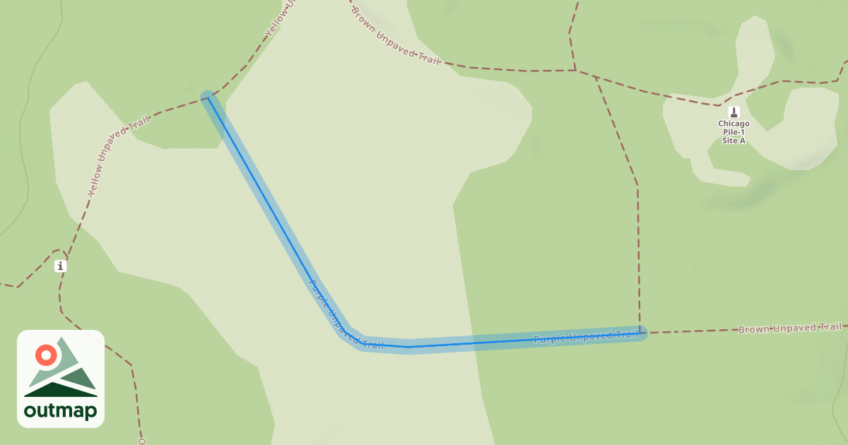 Map of Purple Unpaved Trail