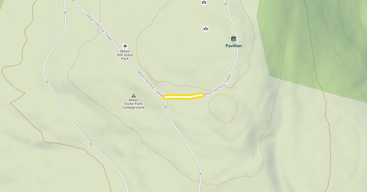 Map preview of Milan Hill Fire Tower