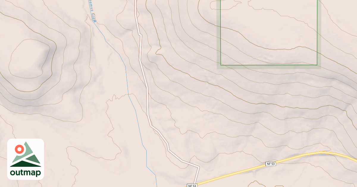 Map of USFS Motor Vehicle Use Map Roads {D2C2C805-FBC7-4C5E-8DDD-FB007D544576}