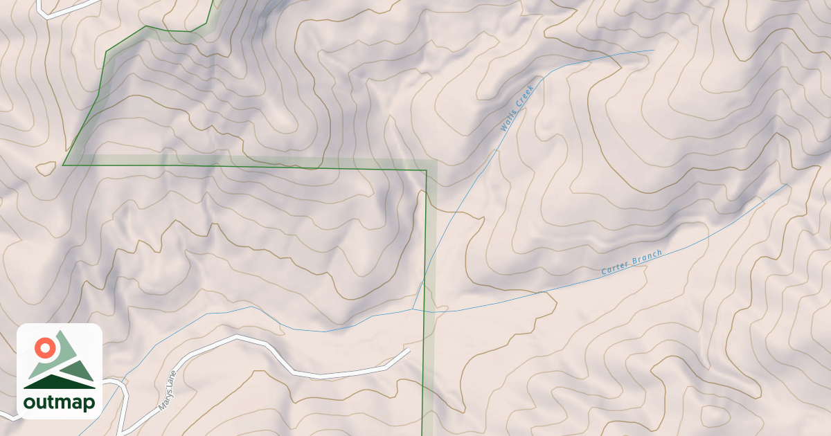 Map of ROCKY BRANCH