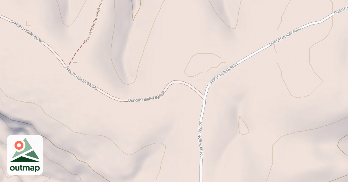 Map of Duncan Hollow Bypass