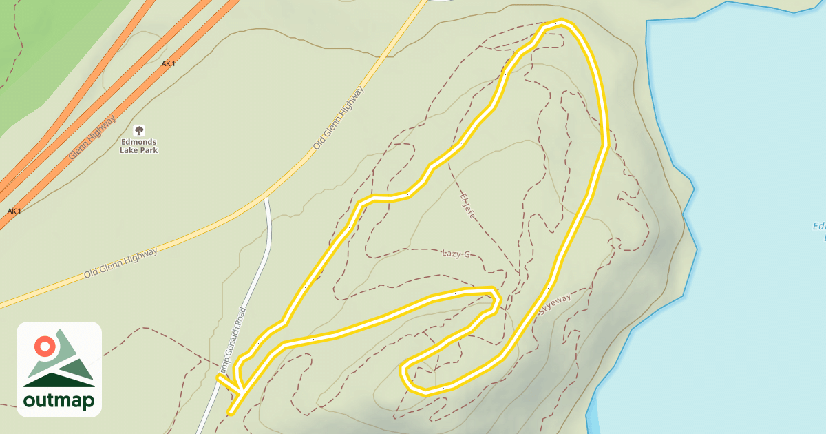 Map of Edmonds Lake 5k