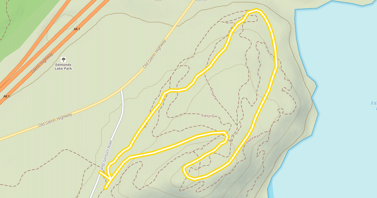 Map preview of Edmonds Lake 5k