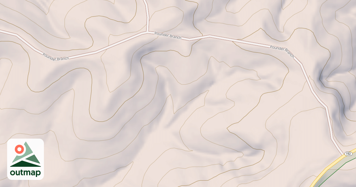 Map of POUNDER BRANCH