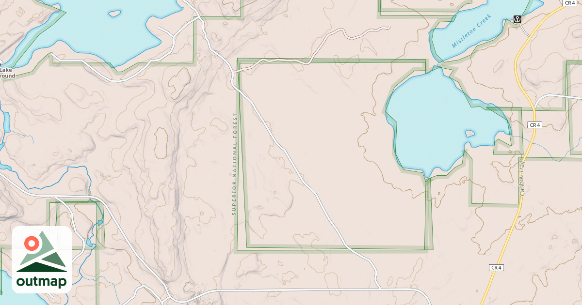 Map of LAKE CLARA SPUR F