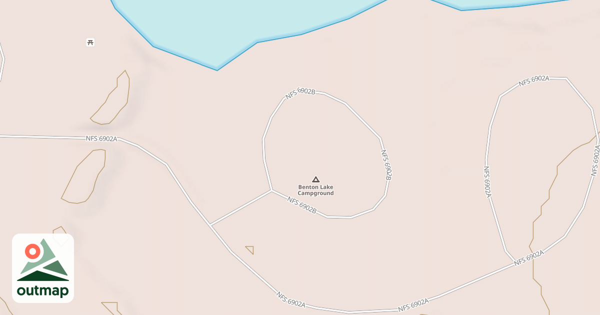 Map of BENTON CAMP SPUR