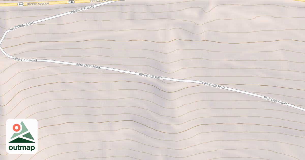 Map of Beech Creek Snowmobile Trails