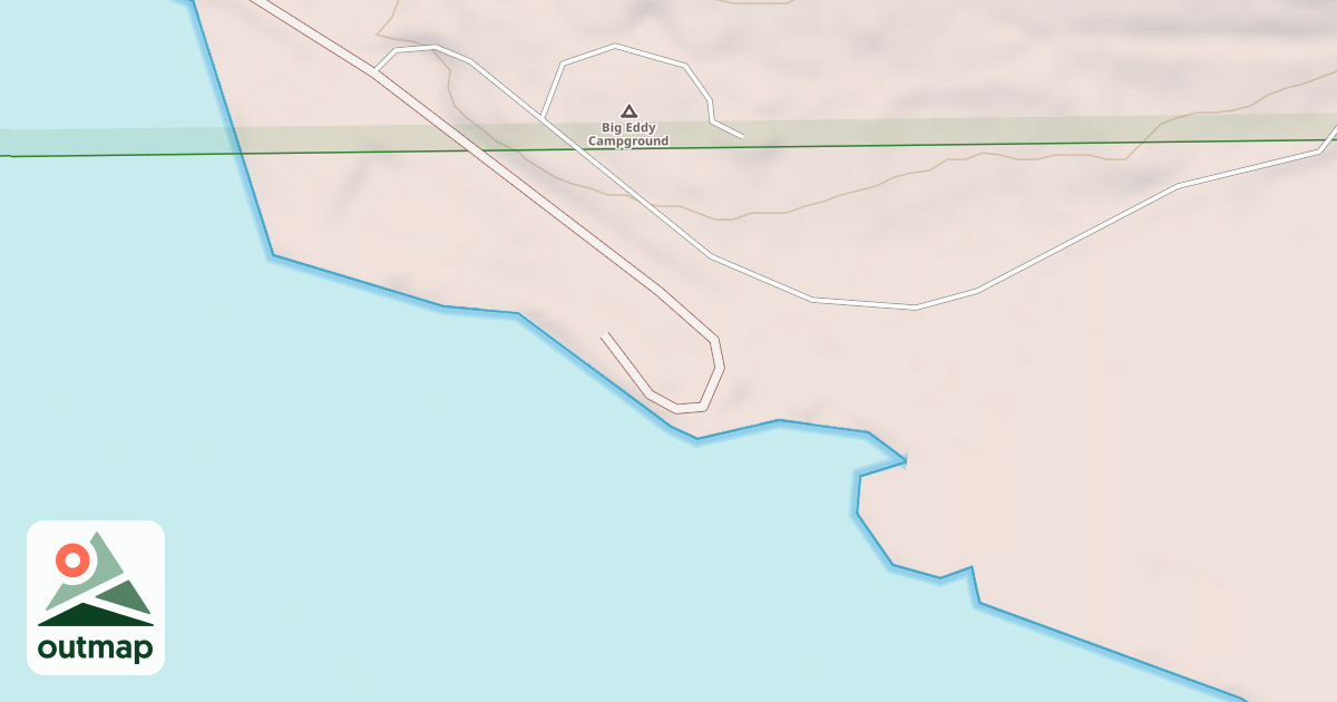 Map of BIG EDDY CAMPGROUND B