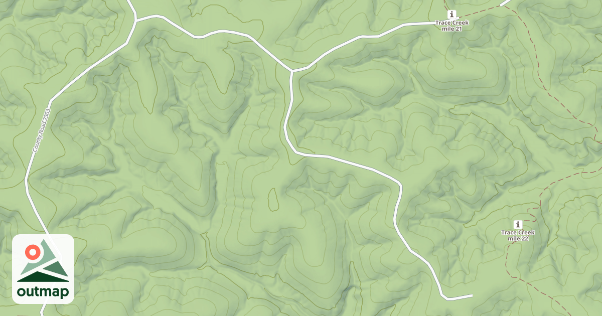 Map of PANTHER BRANCH