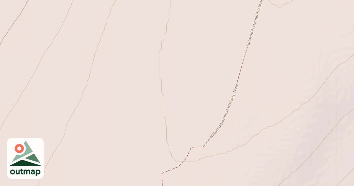 Map of Iditarod National Historic Trail