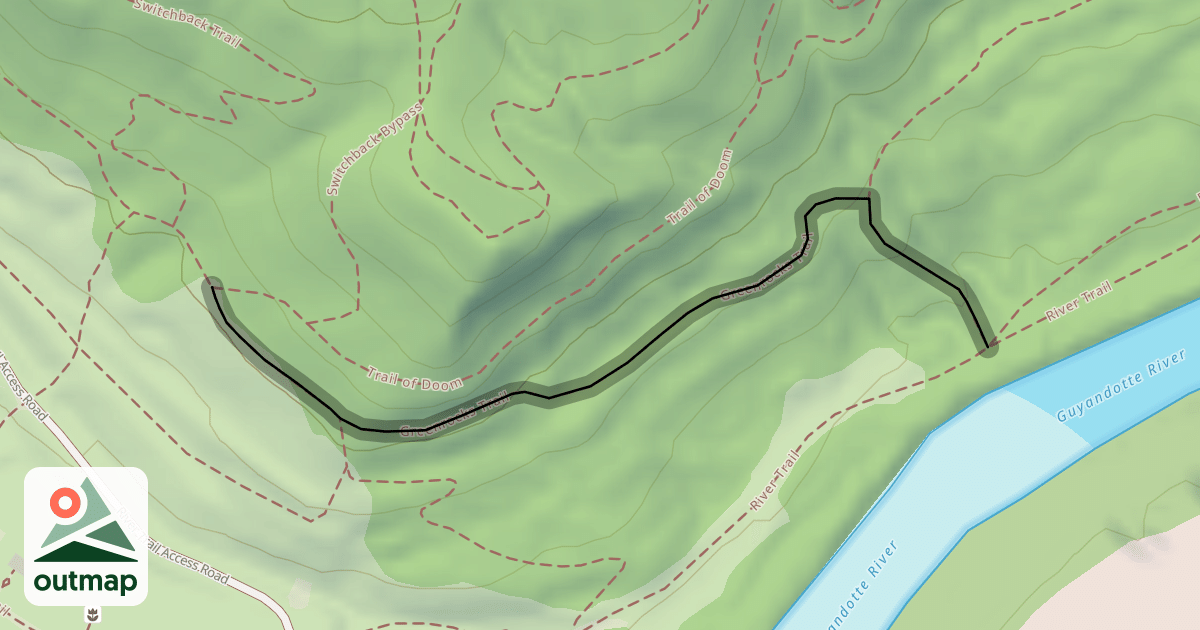 Map of Greenrocks Trail