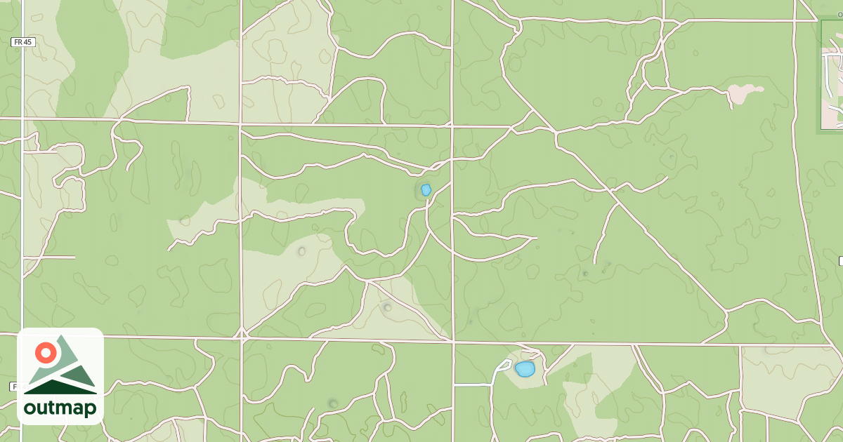 Map of USFS Motor Vehicle Use Map Roads {7C18A0C7-8792-407F-9399-F034C1061137}