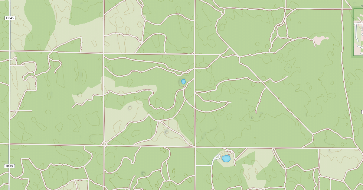 Map preview of USFS Motor Vehicle Use Map Roads {7C18A0C7-8792-407F-9399-F034C1061137}