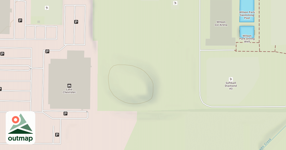 Map of Wilson Park Sledding Hill
