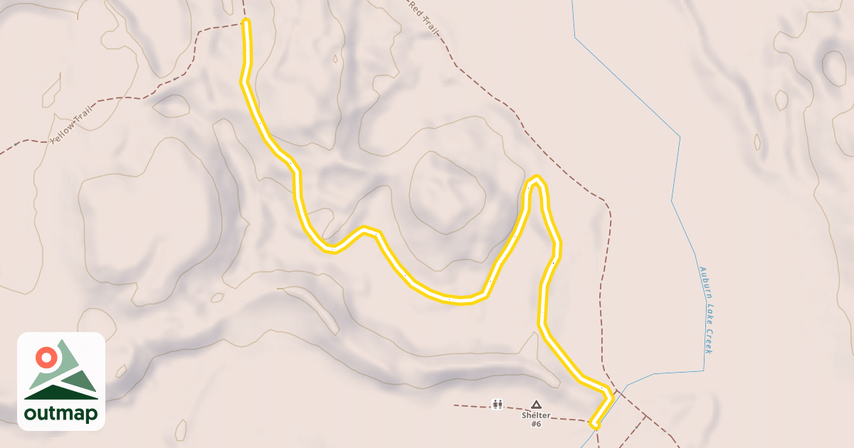 Map of Red Trail