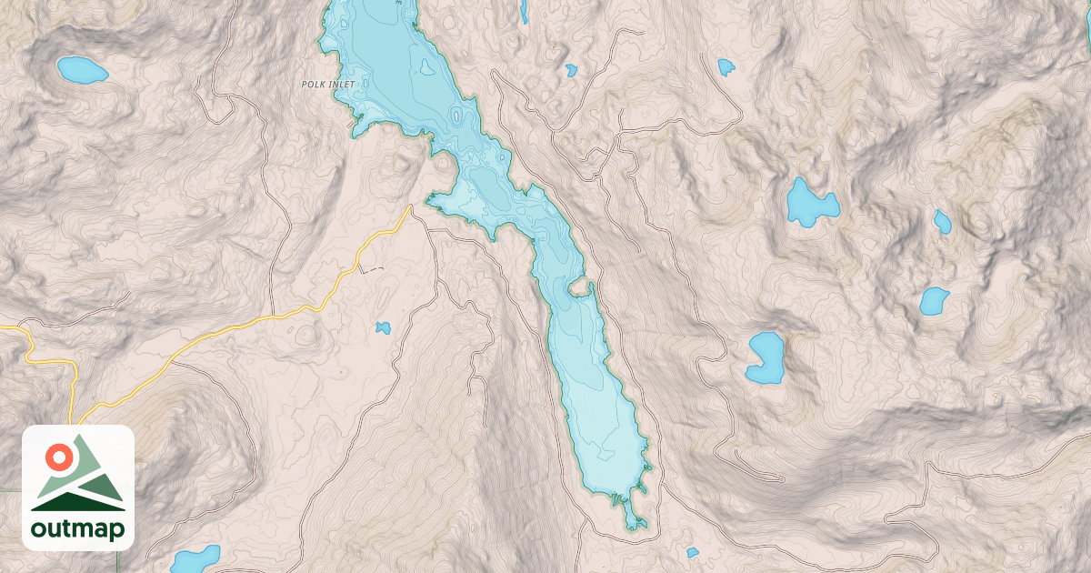 Map of EAST POLK INLET