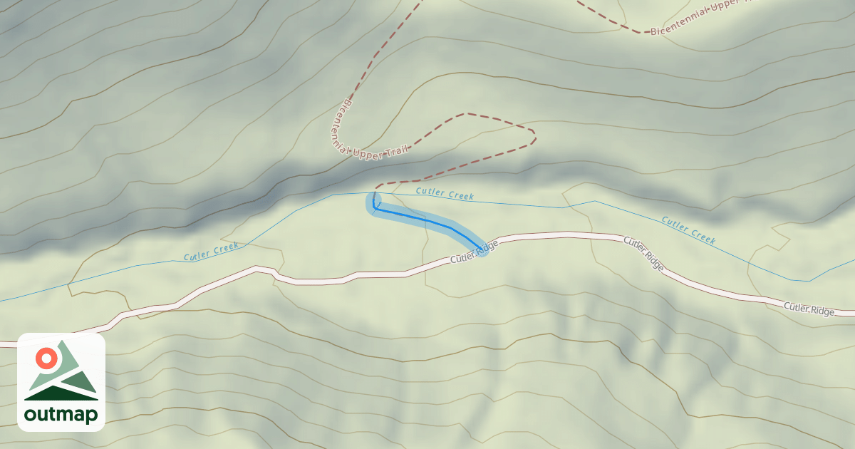 Map of Bicentennial Middle Trail