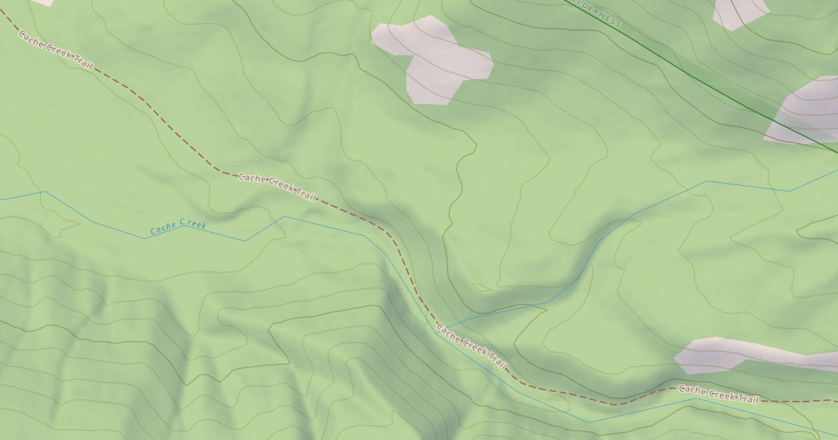 Map preview of Cache Creek Snow