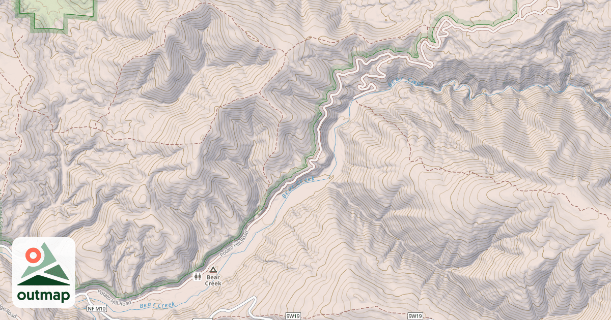Map of POTATO HILL